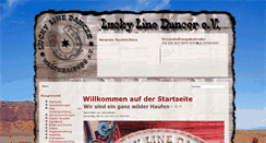 Desktop Screenshot of luckylinedancer.de