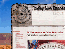 Tablet Screenshot of luckylinedancer.de
